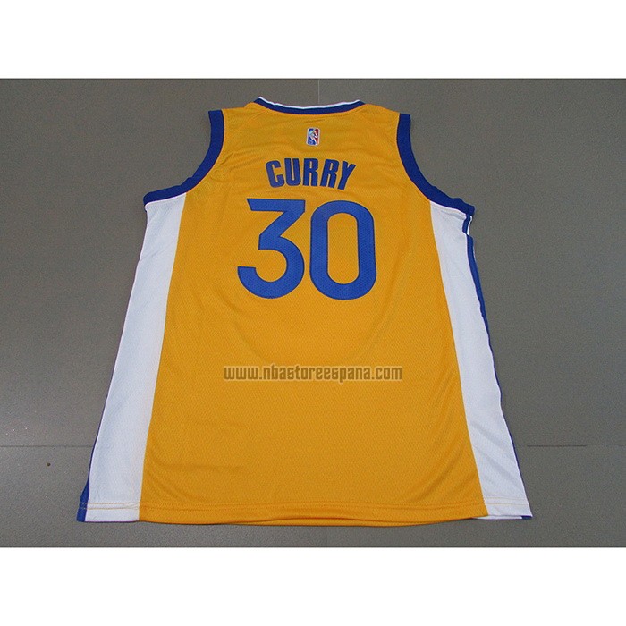 Camiseta Golden State Warriors Stephen Curry NO 30 Statement 2021 Oro